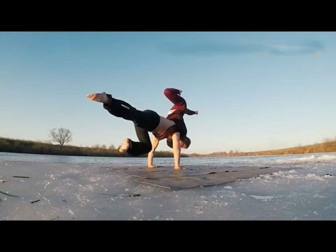 floating on ice goes viral