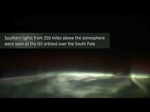 a view from space astronaut captures aurora