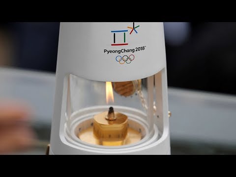 2018 olympic flame arrives in south korea