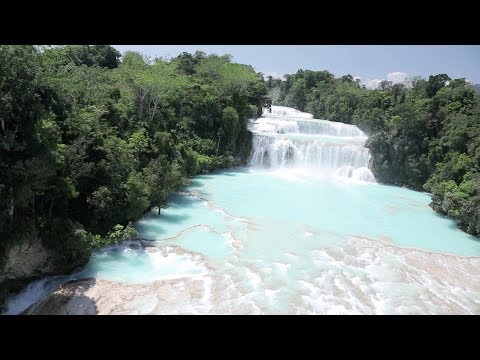 turquoise waterfalls dry up