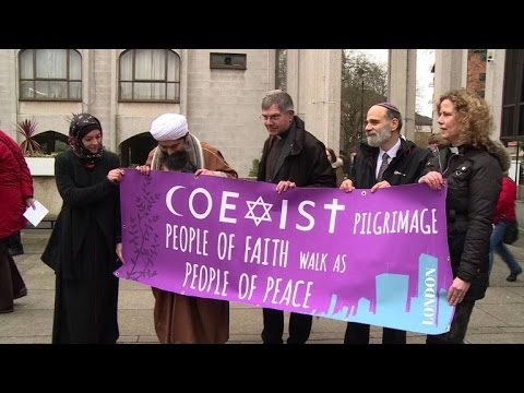 christians jews muslims hold peace pilgrimage in london