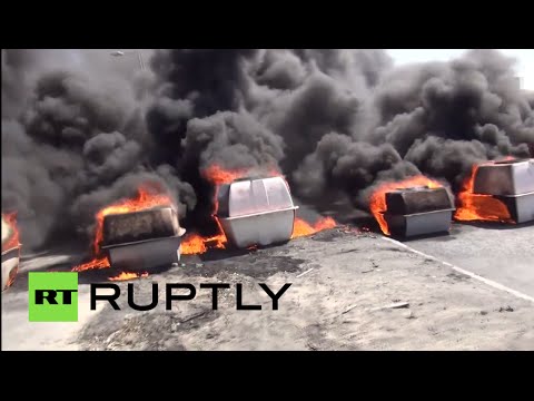 fire smoke in bahrain as protests flare