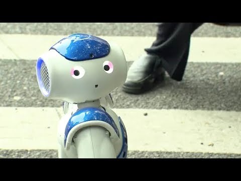 mini smart robots take the road to bring awareness