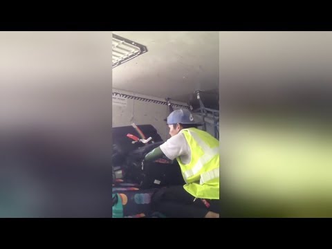 baggage handler caught stealing
