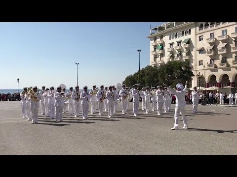 greek navy band plays hit pop song despacito