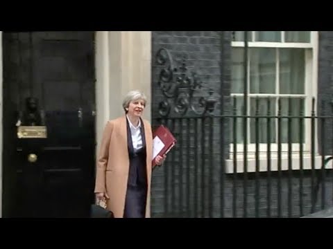 key meeting for british pm may enters